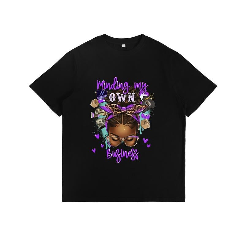 Edgy and Confident T - Shirt with "Minding my OWN Business" Slogan and Trendy Graphics Hoodie, Sweatshirt | HypeDripTees.com
