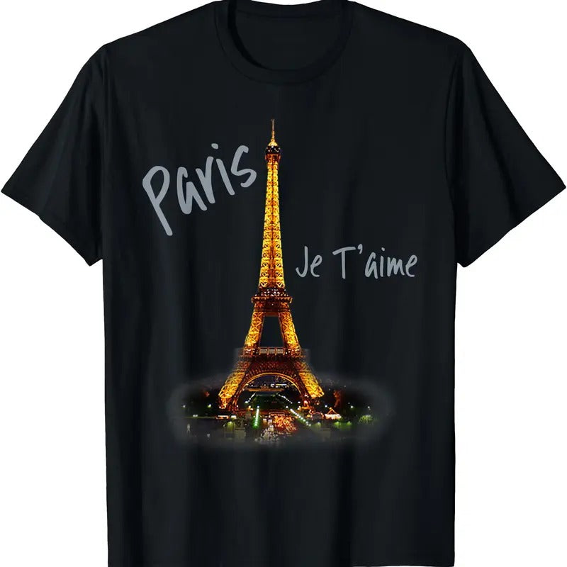 Eiffel Tower Paris French Vintage I Love Paris France T-Shirt | Unisex Cotton Tee Gifts Hoodie, Sweatshirt | HypeDripTees.com