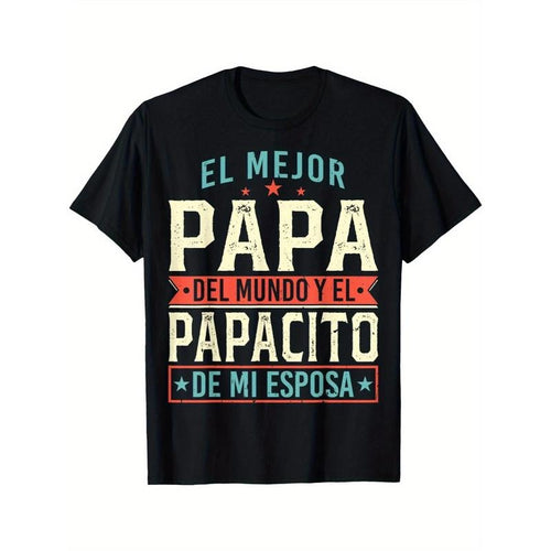 "El Mejor Papa Del Mundo" Spanish Design T-Shirt