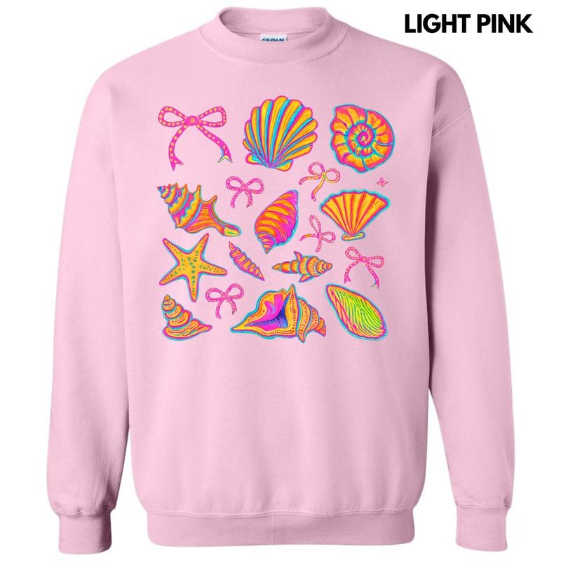 Electric Seashell Collage Sweatshirt 'NLB' T-Shirts, Hoodie | HypeDripTees.com