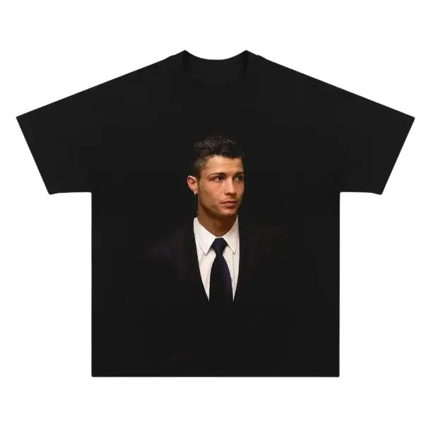 Elegant Ronaldo T-Shirt, Cristiano Ronaldo Vintage Graphic Tees, Unisex Soccer Shirt, Sport Merch, Gift For Fan, Cotton...