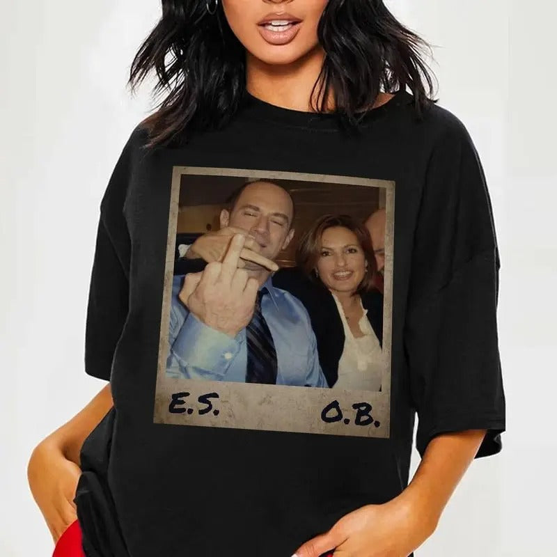 Elliot Stabler And Olivia Benson Shirt, Elliot And Olivia Tshirt, Law And Order SVU Tee, 90s Graphic Tee, 90s Movie...