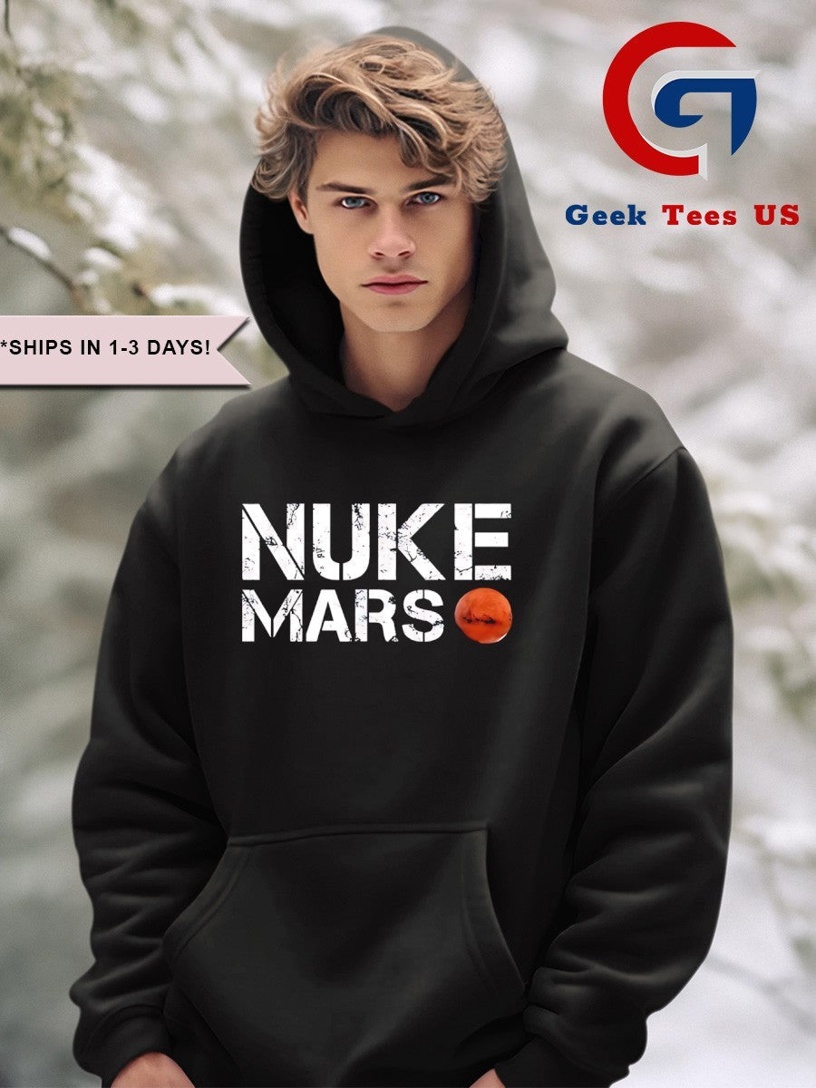 Elon Musk Nuke Mars Planet Solar System Astronomy Space shirt