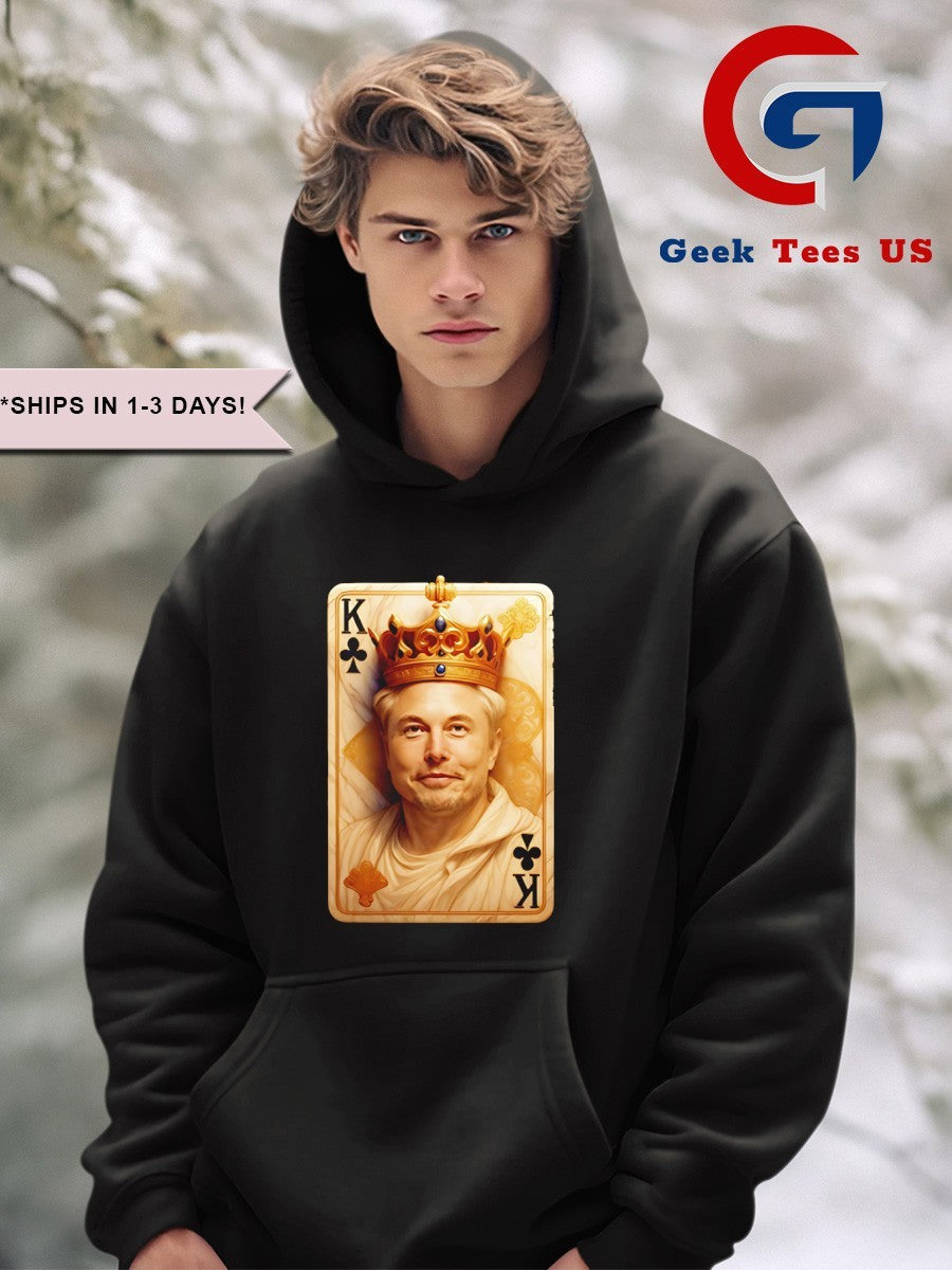 Elon Musk The King of Mars playing card shirt