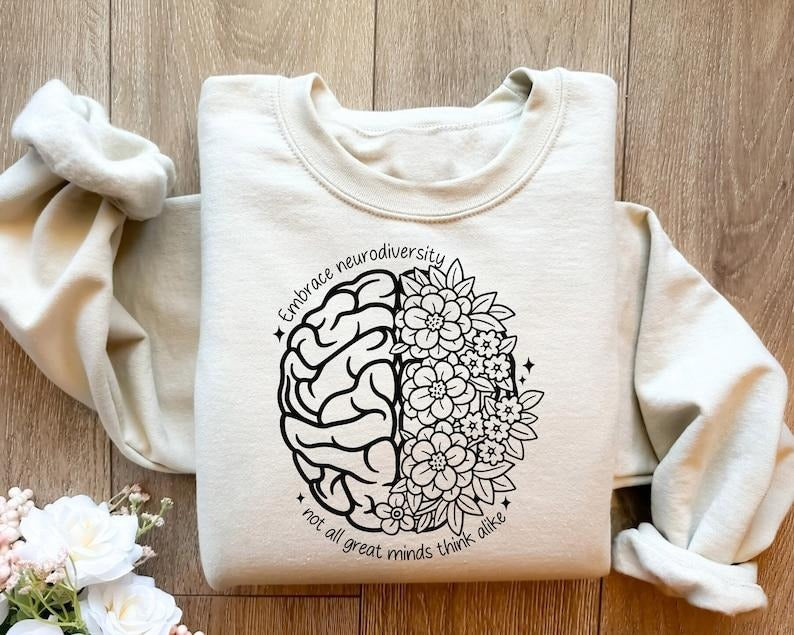 Embrace Neurodiversity Sweatshirt, Neurodiversity Shirt, Autism Awareness Shirt ,Neurodivergent Shirt, ADHD Shirt ,Sped...