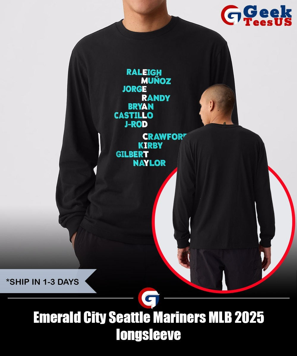 Emerald City Seattle Mariners MLB 2025 shirt