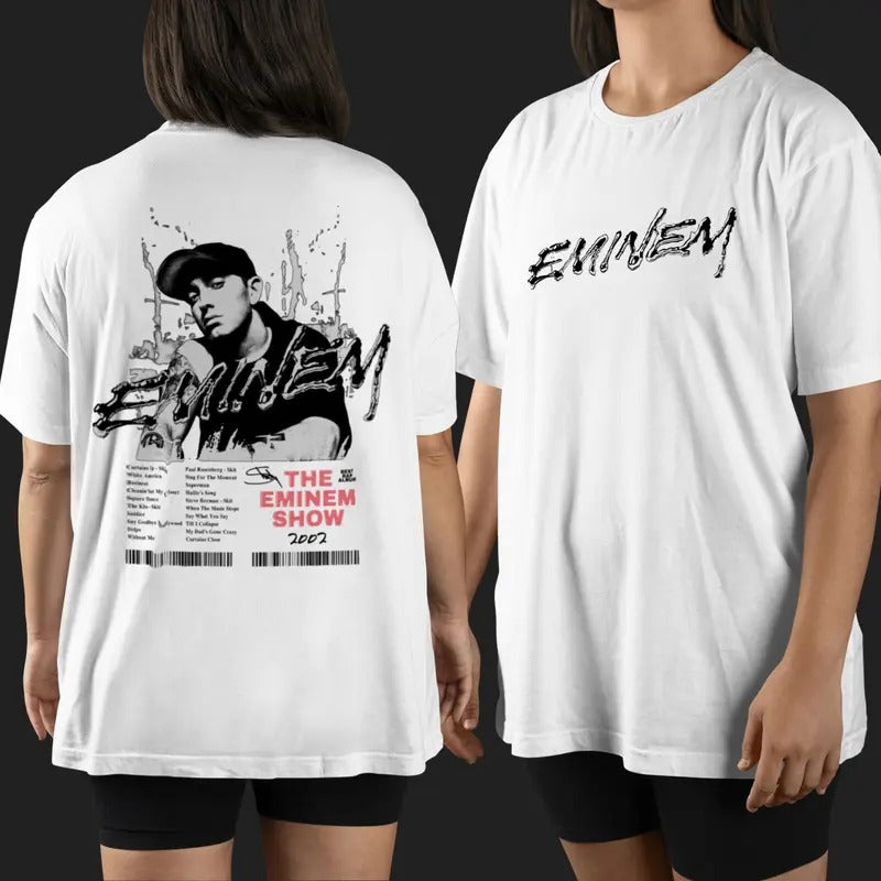 Eminem Rapper Vintage T-shirt, Music Album Graphic Tee, World Tour Gift, Oversized Streetwear for Men and Women Hoodie,...