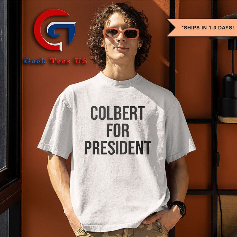 Emma Thompson wore Colbert For President shirt