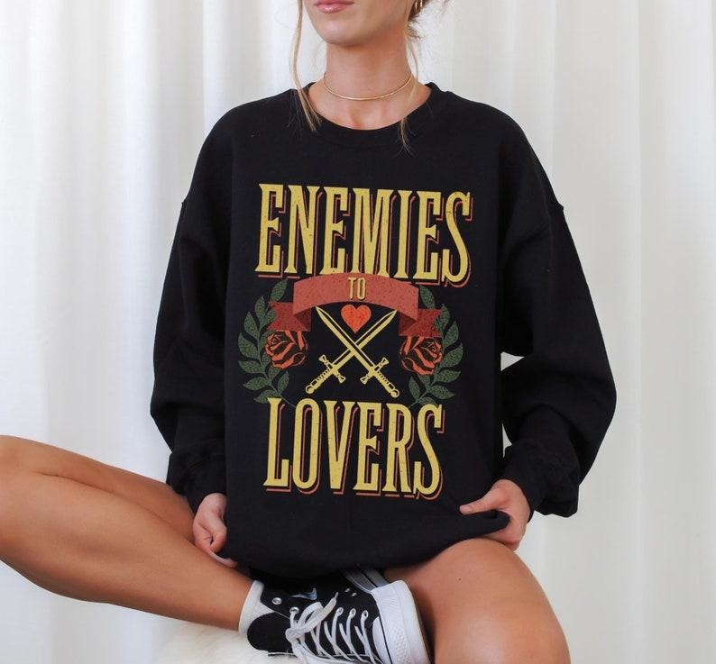 Enemies to Lovers Sweatshirt, Book Trope Crewneck, Bookish Sweatshirt, Romantasy Sweatshirt, Smut Sweater, Reading...