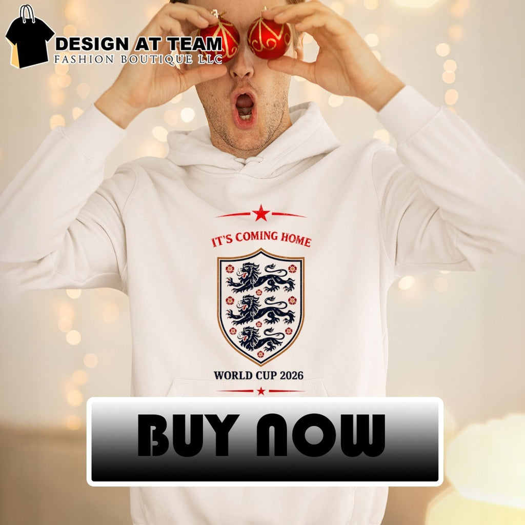 England Soccer Three Lions It’s Coming Home World Cup 2026 shirt