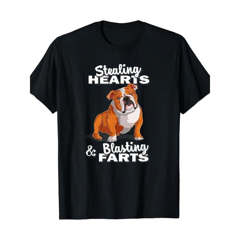 English Cute Bulldog T-Shirt Made in USA Hoodie, Sweatshirt | HypeDripTees.com
