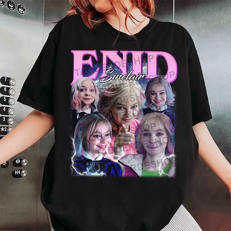 Enid Sinclair Fan Shirt, Enid Wednesday Tee, Halloween Movie Graphic Tee Hoodie, Sweatshirt | HypeDripTees.com