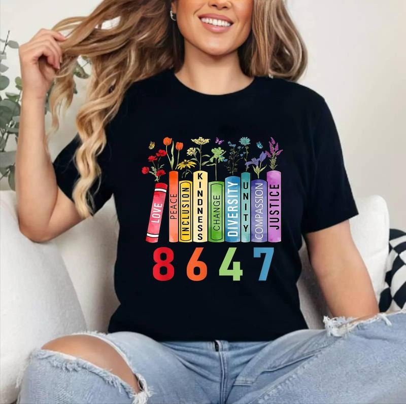 Equal Rights Book Flower Anti Trump Feminist Women Rights T-Shirt ,Unisex Cotton, Top Womenswear Hoodie, Sweatshirt