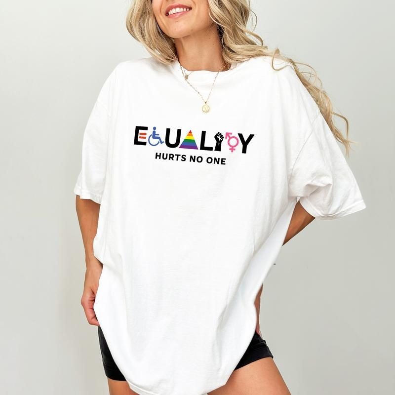 Equality Hurts No One Comfort Colors Shirt, Equal Rights T-shirt, LGBTQ Tee, Trans Rights Shirt, Rainbow Clothing Hoodie,...