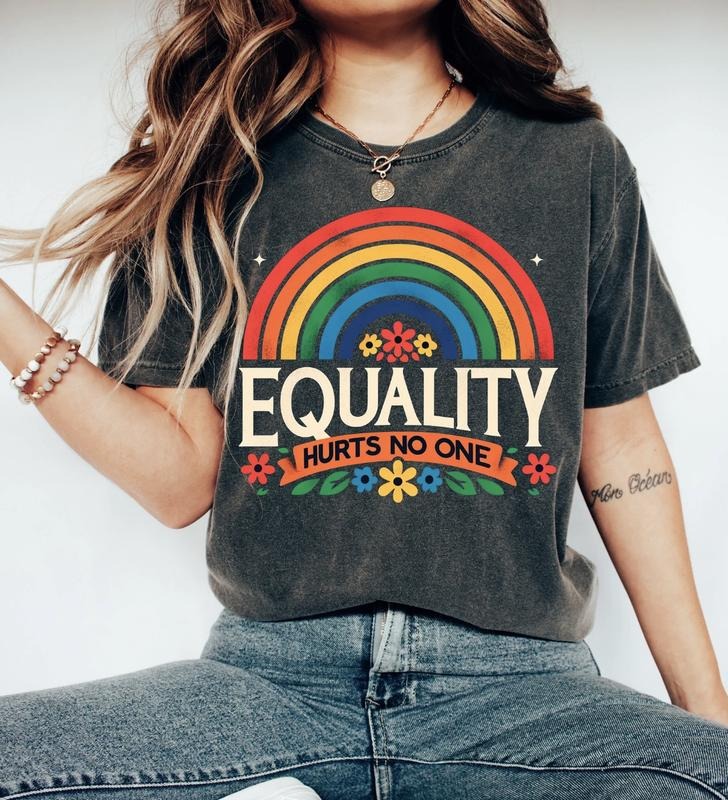 Equality Hurts No One Shirt, Rainbow Pride Shirt, Equal Rights Shirt, Pride Month Shirt, LGBTQ+ Shirt, LGBTQ+ Gifts,...