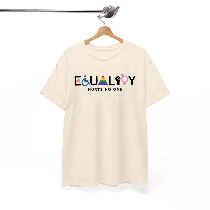 Equality Hurts No One T-Shirt, Equal Rights Sweatshirt, LGBTQ Shirt, Rainbow Hoodie Pride Month | HypeDripTees.com