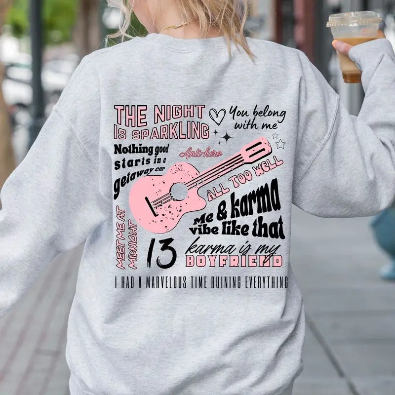 Era Inspired Shirt | Cozy Sweatshirt | Midnight Album Merch | Song Lyrics Tee Hoodie | HypeDripTees.com