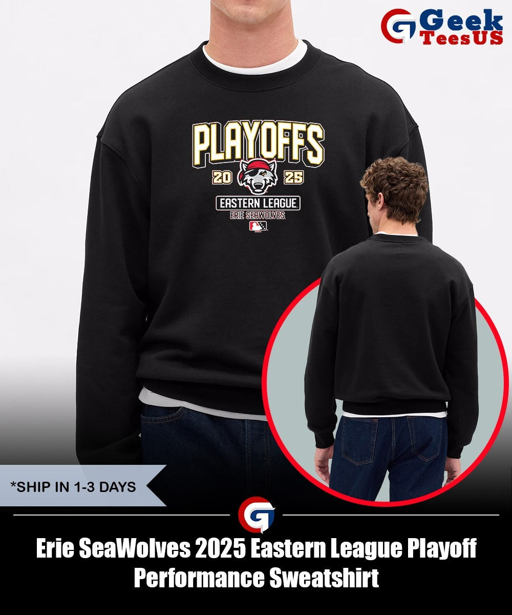 Erie SeaWolves 2025 Eastern League Playoff Performance shirt