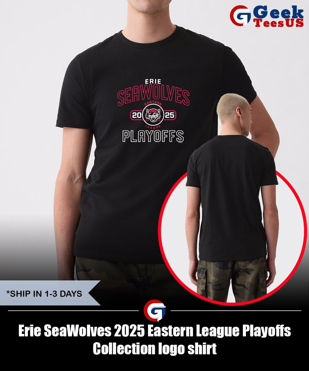 Erie SeaWolves 2025 Eastern League Playoffs Collection logo shirt