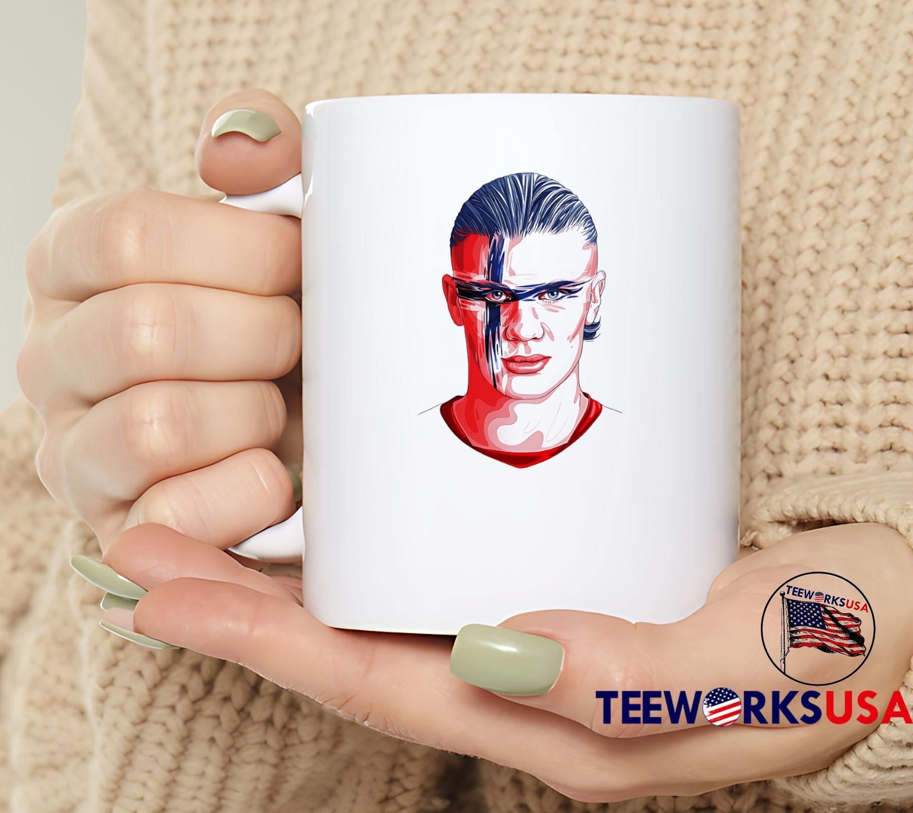 Erling Haaland Face Paint Norway National Football Team Shirt