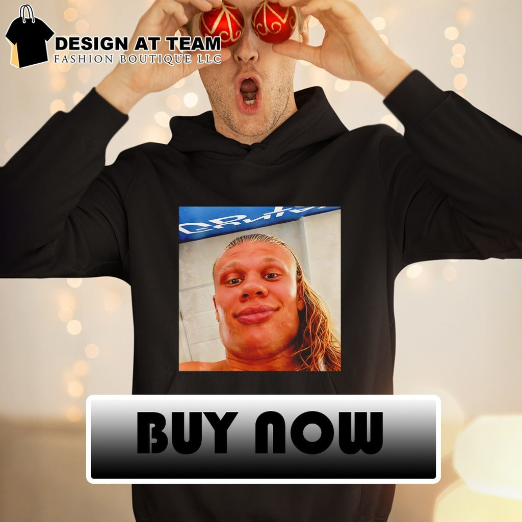 Erling Haaland Smug Face Norway Soccer World Cup photo meme shirt