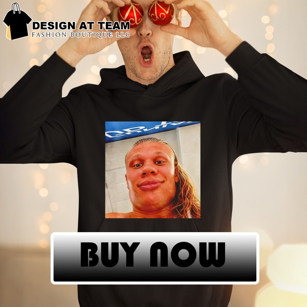 Erling Haaland Smug Face Norway Soccer World Cup photo meme shirt