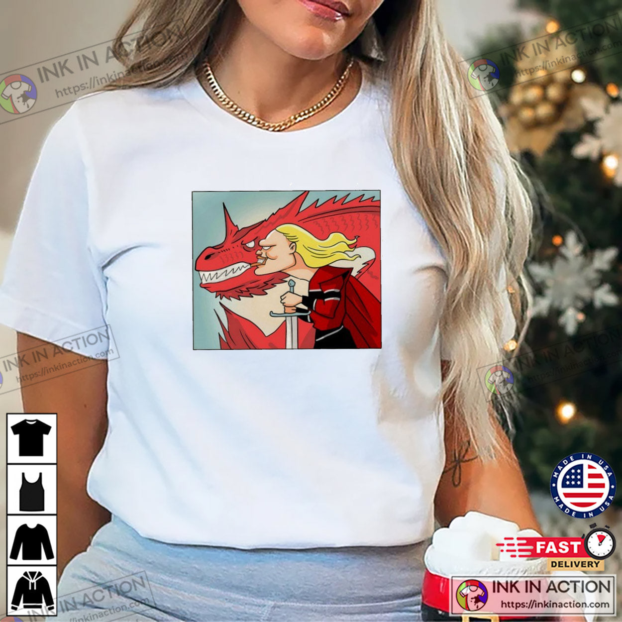 Erling Haaland Viking And Dragon Norway Funny Meme Shirt