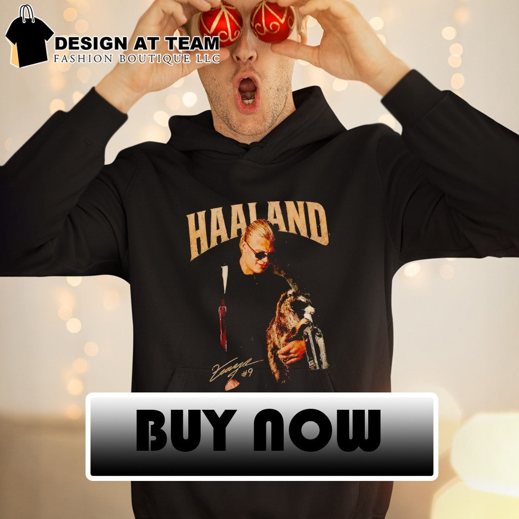 Erling Haaland hug Raccoon meme Norway Soccer World Cup 2026 signature shirt