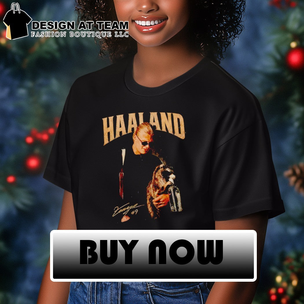 Erling Haaland hug Raccoon meme Norway Soccer World Cup 2026 signature shirt