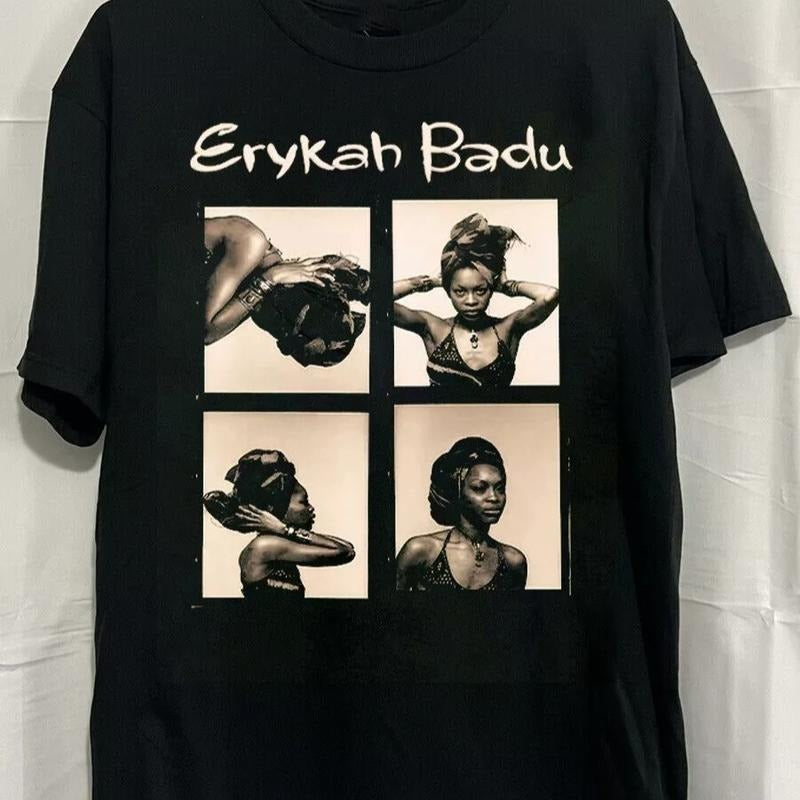 Erykah Badu Band Collection Full Size S to 5XL Cotton Unisex T-shirt Hoodie, Sweatshirt | HypeDripTees.com