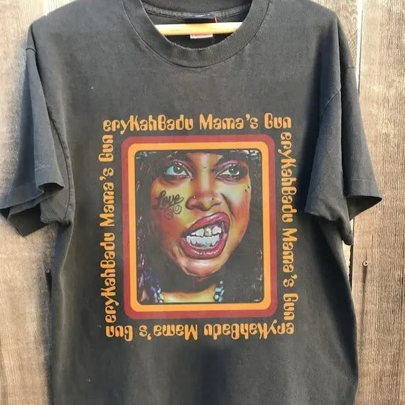Erykah Badu Mama Gun's Tshirt, Erykah Badu Shirt, 90s Music Rock Album T Shirt, Gifts for Fans, Gift for Unisex Shirt...