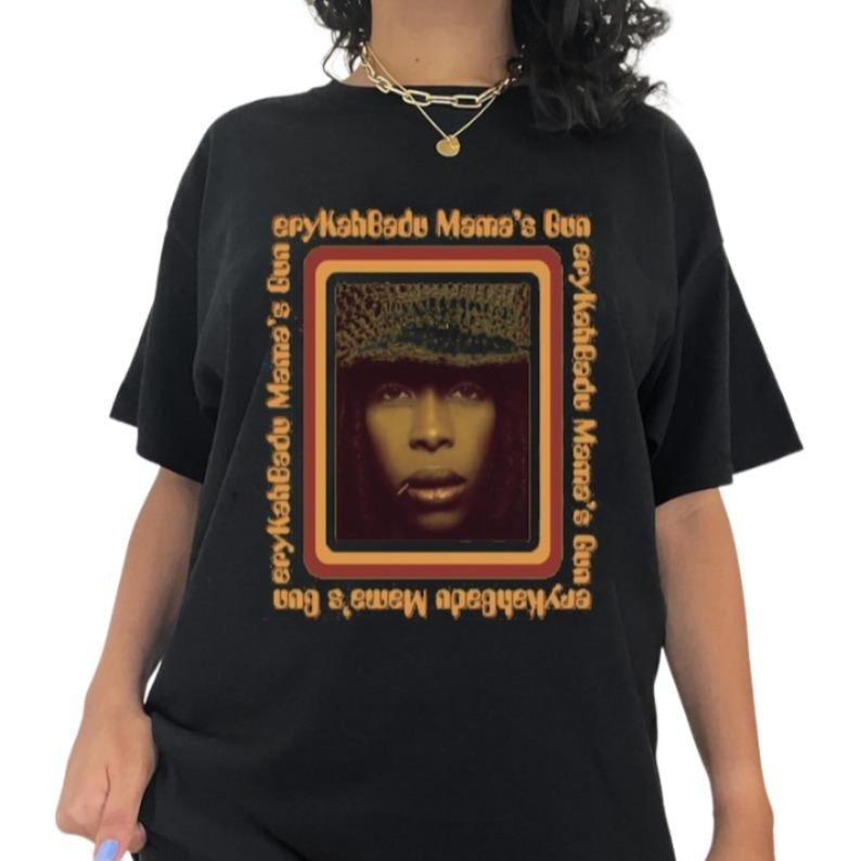 Erykah Badu Retro RnB T-Shirt - Mama's Gun Music Shirt