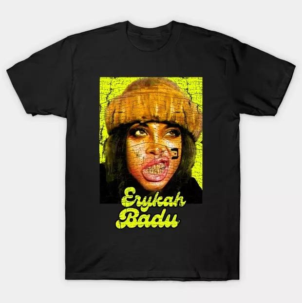 Erykah Badu T-Shirt Tee Unisex Short Sleeve Full Size Hoodie, Sweatshirt | HypeDripTees.com