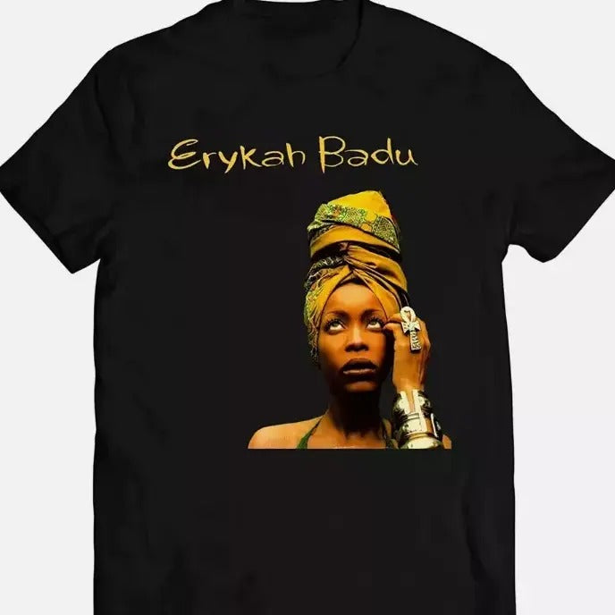 Erykah Badu T-shirt Tee Men Women All Size Cotton Menswear Cotton Menswear Hoodie, Sweatshirt | HypeDripTees.com