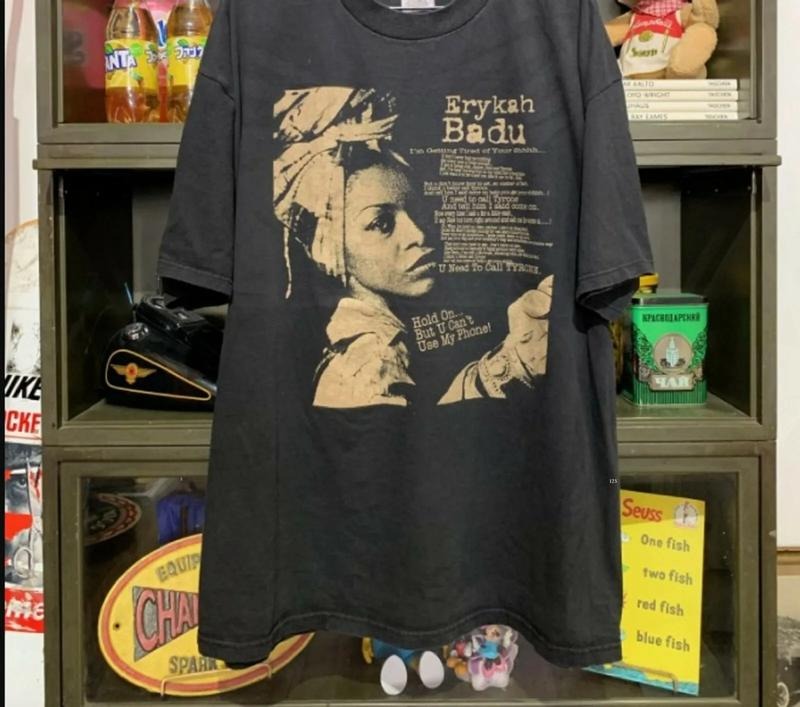 Erykah Badu Tee Gift for men women T-shirt,Graphic T-Shirt Gift For Men Women Hoodie, Sweatshirt | HypeDripTees.com