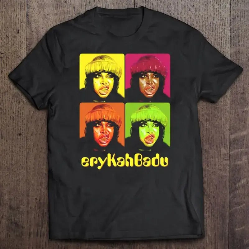 Erykah Badu shirt short Crewneck Shortsleeve Hoodie, Sweatshirt | HypeDripTees.com
