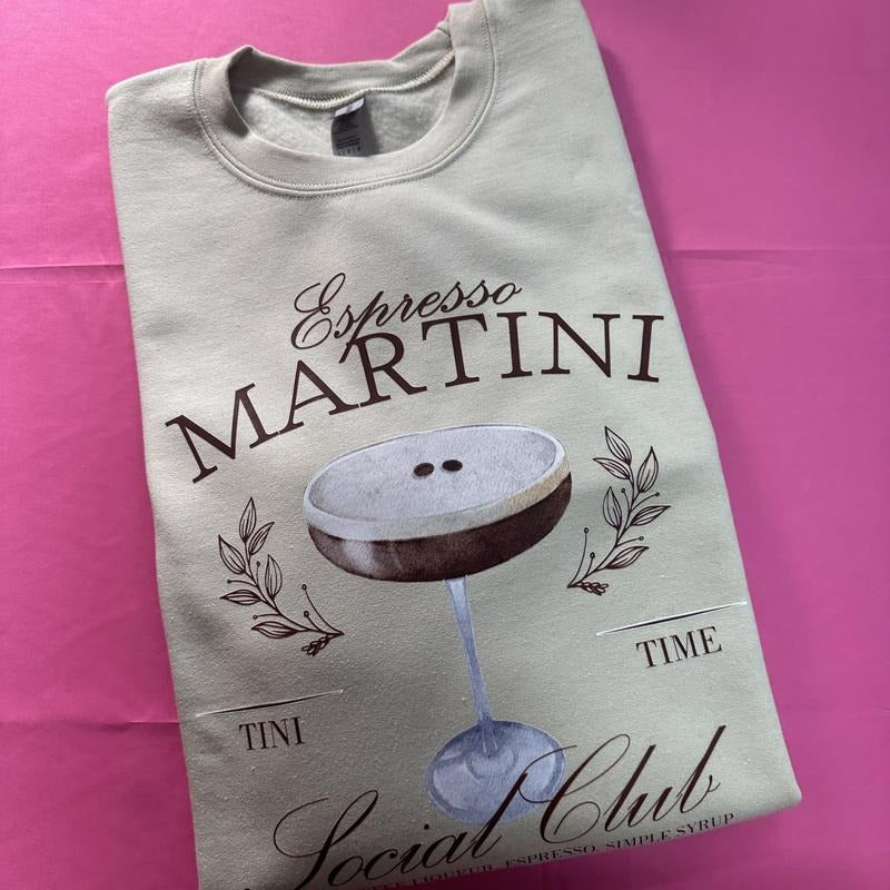 Espresso Martini Club Gildan Sweatshirt T-Shirts, Hoodie | HypeDripTees.com
