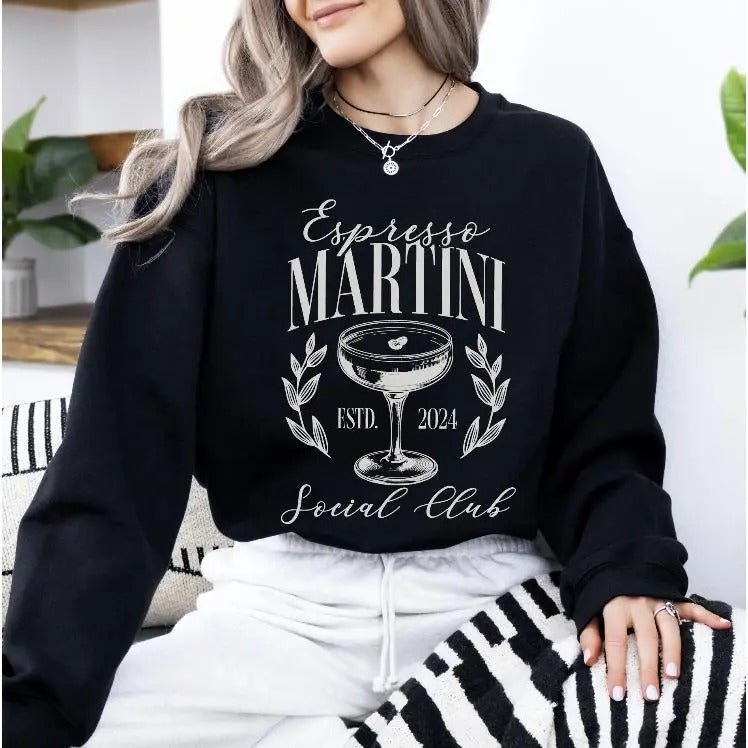 Espresso Martini Social Club Cocktail Club Drinks Shirt Tini Time T-Shirts, Hoodie, Sweatshirt