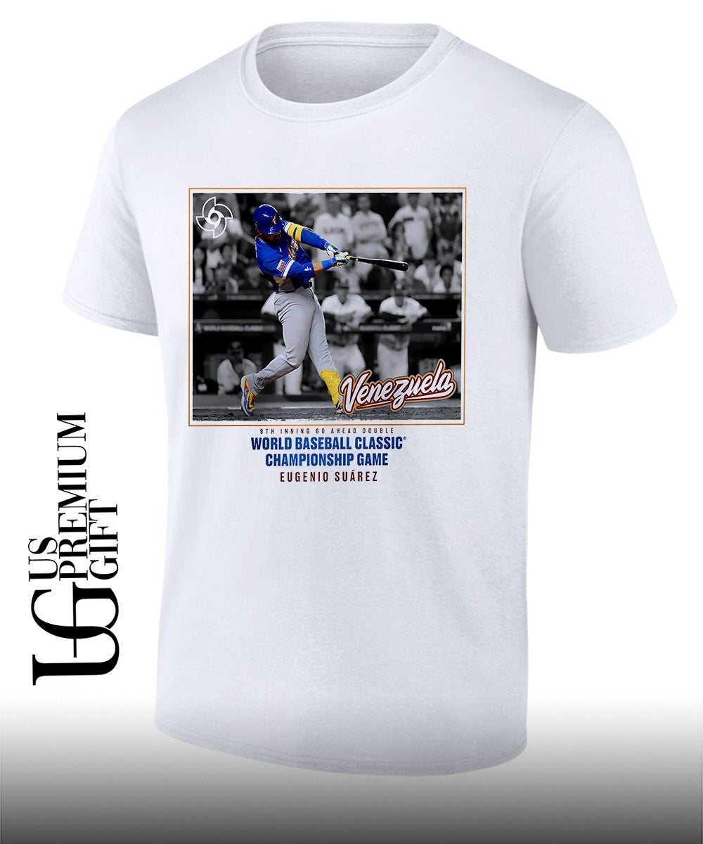 Eugenio Suárez Venezuela 2026 World Baseball Classic Championship Game shirt