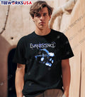 Evanescence Rose Logo Print Black T-Shirt