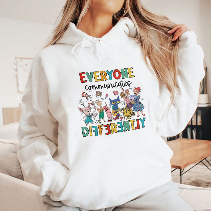 Everyone Communicates Differently Autism Awareness Shirt
