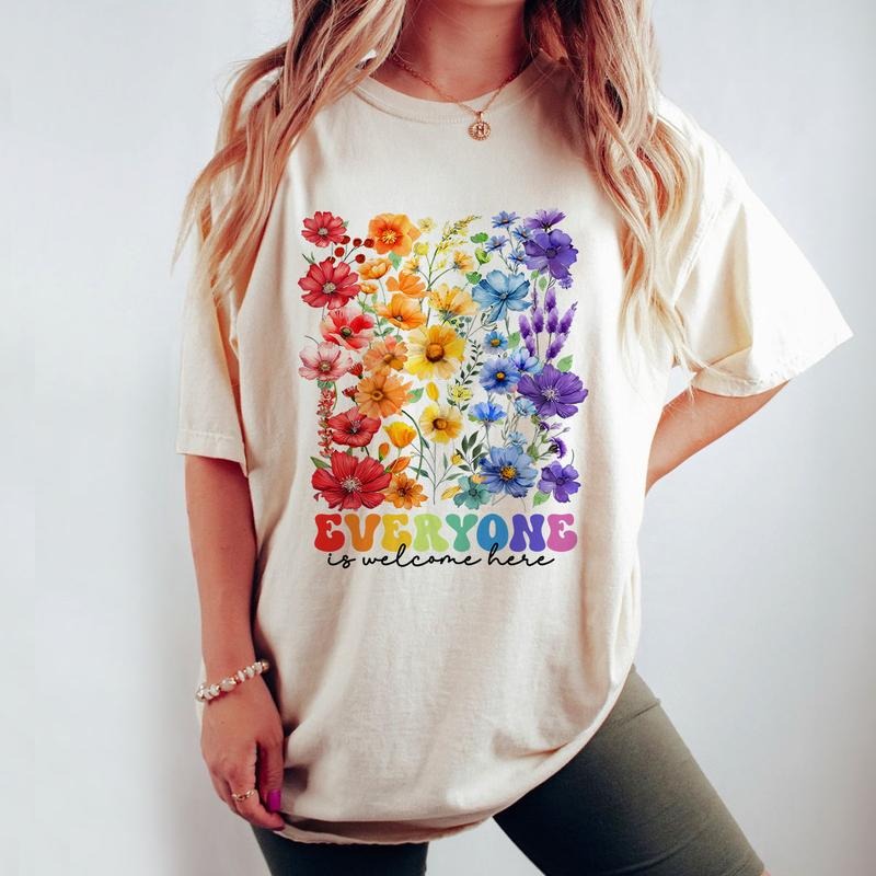 Everyone Is Welcome Here Shirt, Diversity Comfort Color Shirt, Sped Teacher Shirt, LGBT Shirt, Teacher Appreciation Gift,...