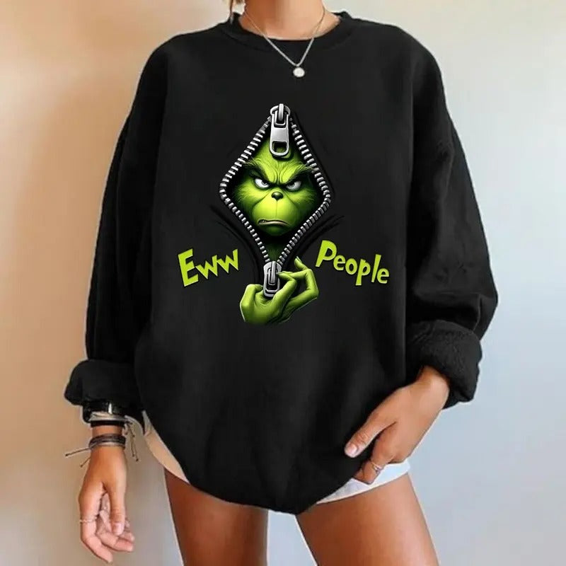 Ew People Christmas Movie The Grin Sweatshirt, Trendy Grin Christmas Season Unisex Classic T-Shirts in All Sizes All...