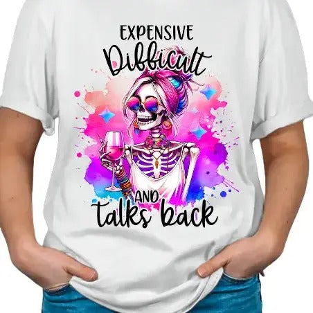 Expensive, Difficult and Talks Back Skeleton T-shirt Top Womenswear Hoodie, Sweatshirt | HypeDripTees.com