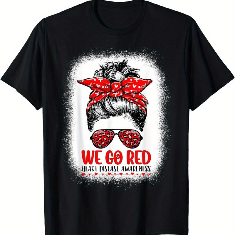 Eye Catching We Go Red T-Shirt For Heart Health Hoodie, Sweatshirt | HypeDripTees.com