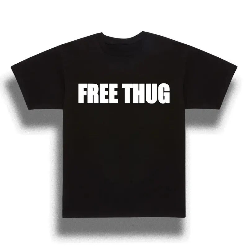 F.ree Thugg T-shirt,  Graphic Shirt, Old School 90s Throwback Tee Hoodie, Sweatshirt | HypeDripTees.com