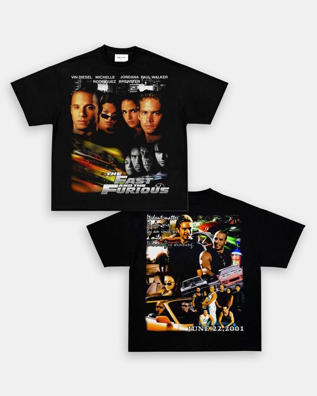 FAST AND THE FURIOUS TEE  Trending Movie T shirt Vintage 90s T-shirt gift for Movie fans gift for him gift for her unisex...