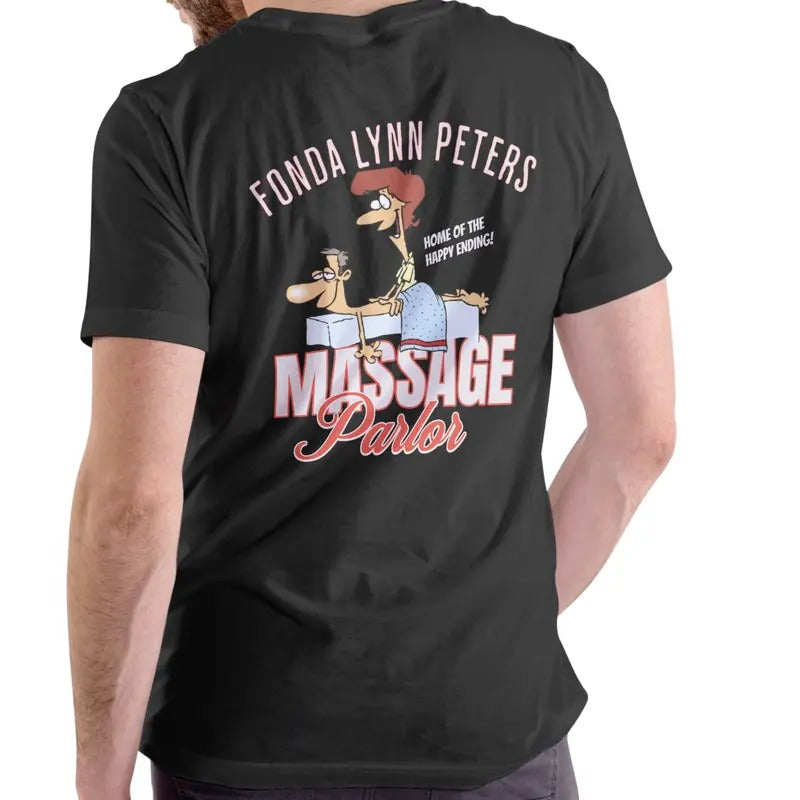 FONDA LYNN PETERS MASSAGE PARLOR T Shirt, Unisex Cotton Casual Breathable Hoodie, Sweatshirt | HypeDripTees.com