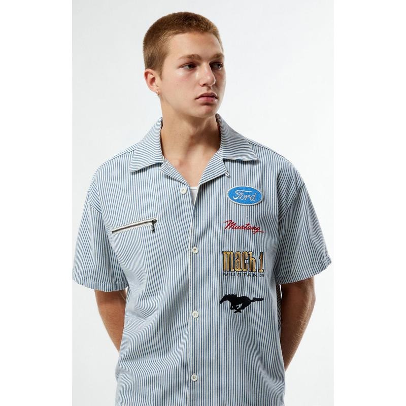 FORD Men's Button Down Work Shirt Hoodie, Sweatshirt | HypeDripTees.com