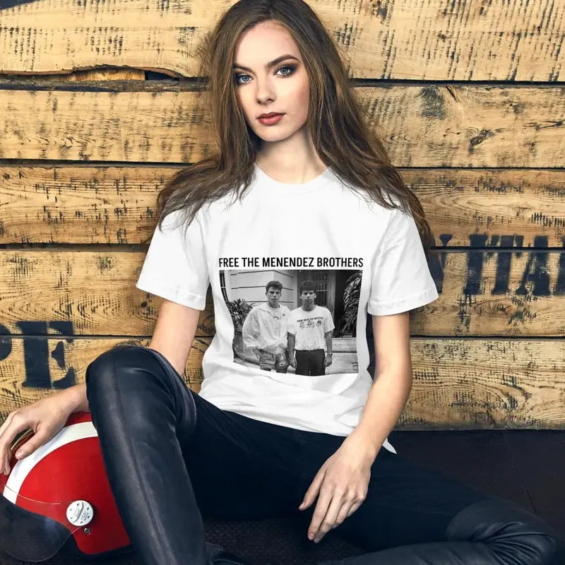 FREE the MENENDEZ BROTHERS, Justice for Lyle and Erik Menendez Unisex t-shirt Hoodie, Sweatshirt | HypeDripTees.com